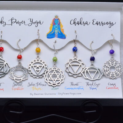 Sky Power Yoga Chakra Earrings
