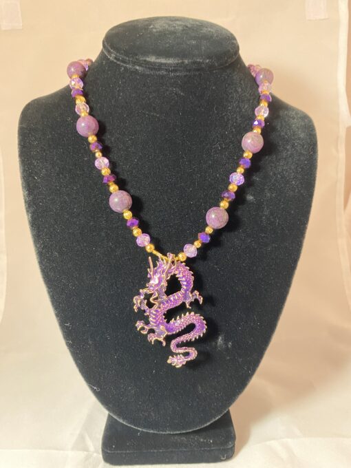 Purple Year of the Dragon Necklace