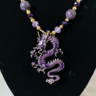 Purple Year of the Dragon Necklace