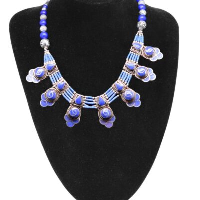 Lapis Lazuli Tibetan Silver Necklace