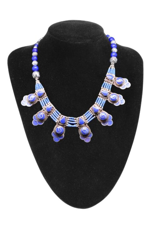 Lapis Lazuli Tibetan Silver Necklace