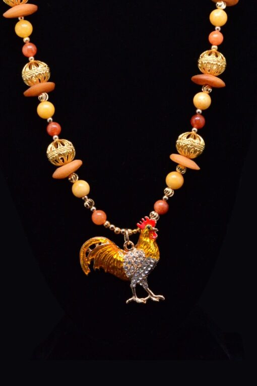 Sparkle Rooster Necklace