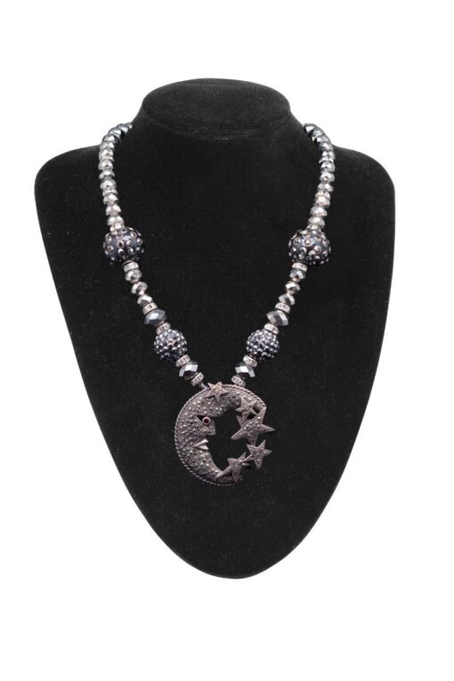 Bling Moon and Stars Necklace