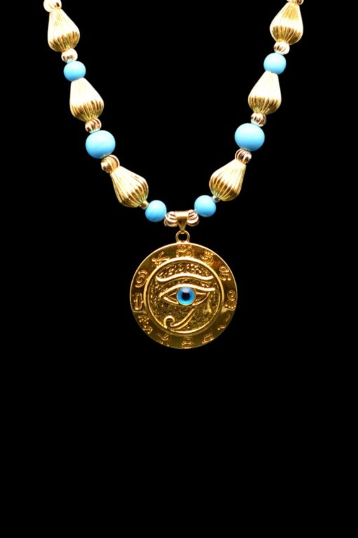 Evil Eye and turquoise necklace