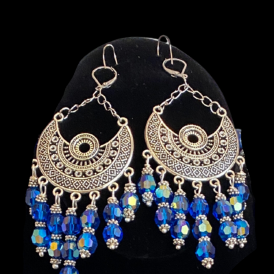 Lapis Lazuli & Blue Tassel Necklace