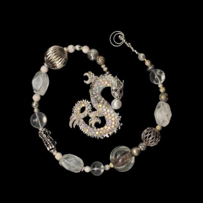 Silver-toned Dragon House Jewelry