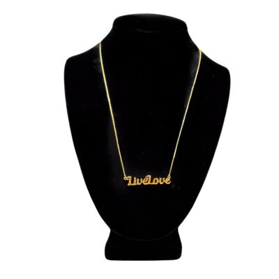 Live Love 14K gold necklace