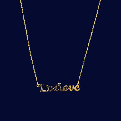 Live Love 14K gold necklace