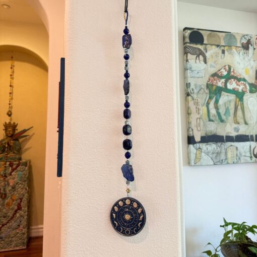 Celestial Moon Phases House Jewelry in Blue