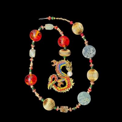 Multi-Colored Bling Dragon House Jewelry